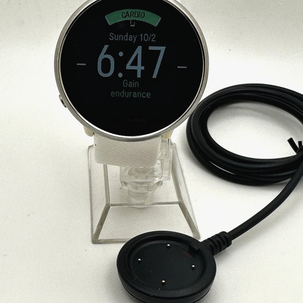 Polar‎ Ignite Gen 1 GPS Fitness Smartwatch White HR Monitor 43mm Tested